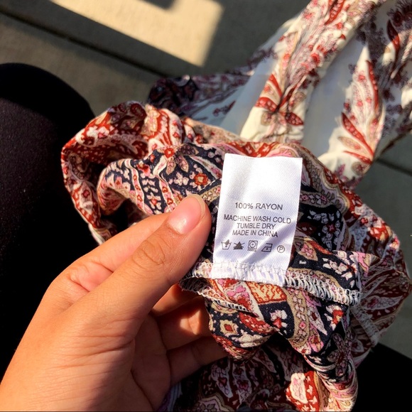 Kindred offshoulder Maxi shirred bodice dress boho - Picture 9 of 10